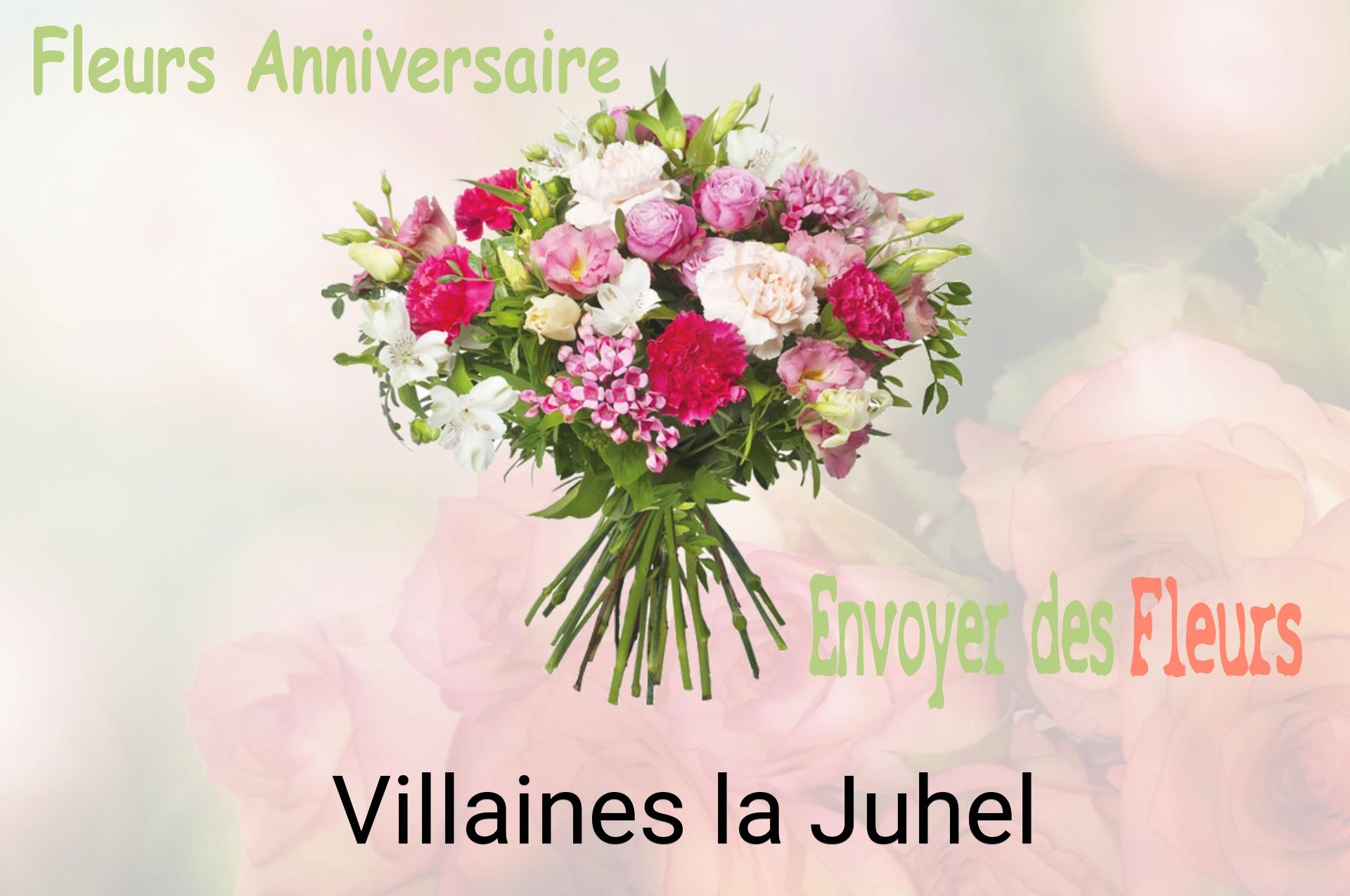 Bouquet de fleurs d’anniversaire livré à Villaines-la-Juhel