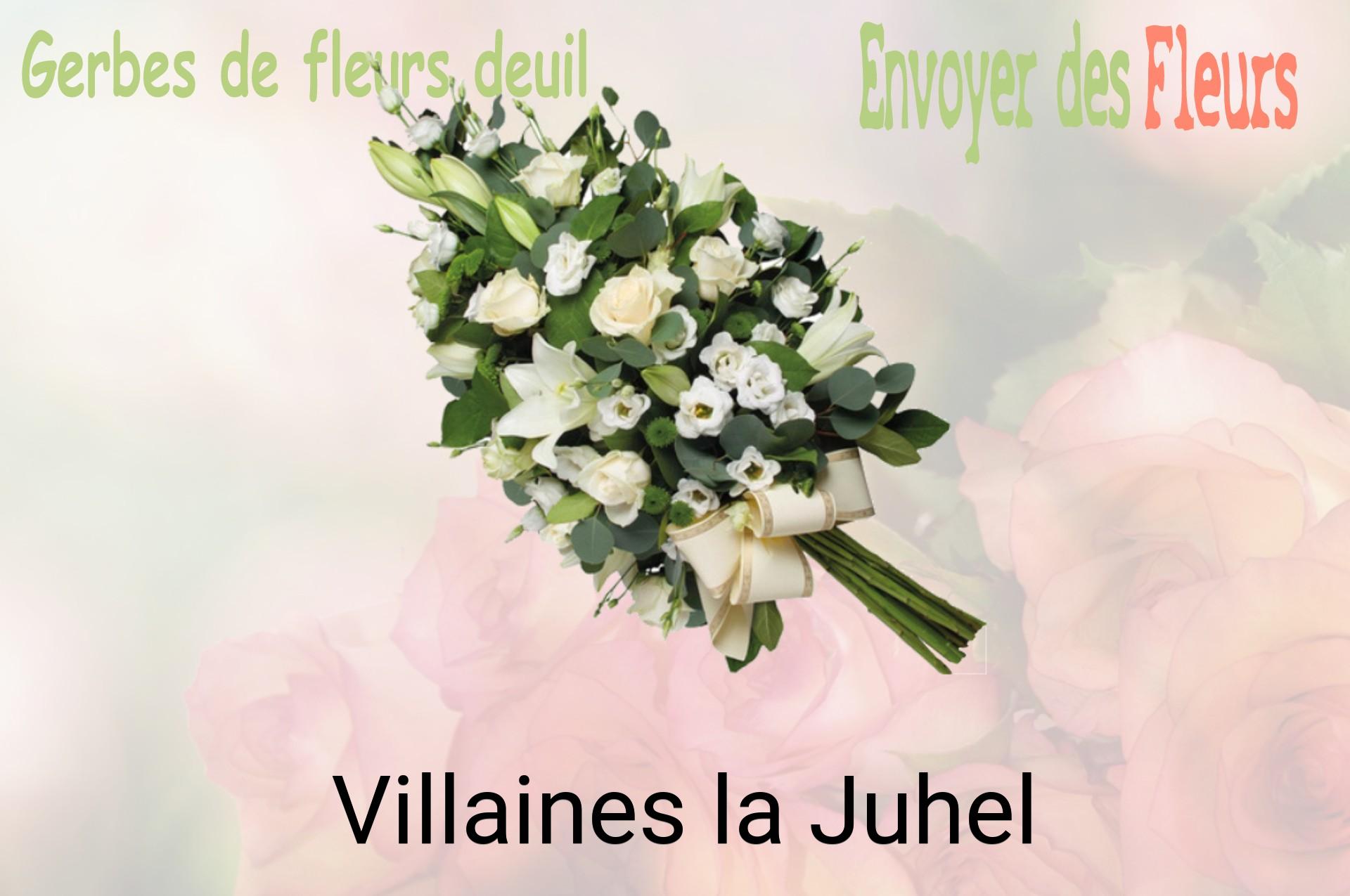 Gerbe de fleurs de deuil livrée à Villaines-la-Juhel